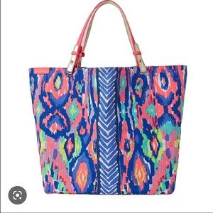 Lilly Pulitzer Beach Bathers Large Reversible Tote Bag